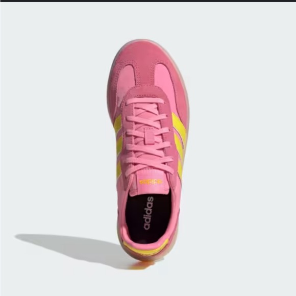 Adidas Women's Pink and Yellow Sneakers - Picture 3 of 7